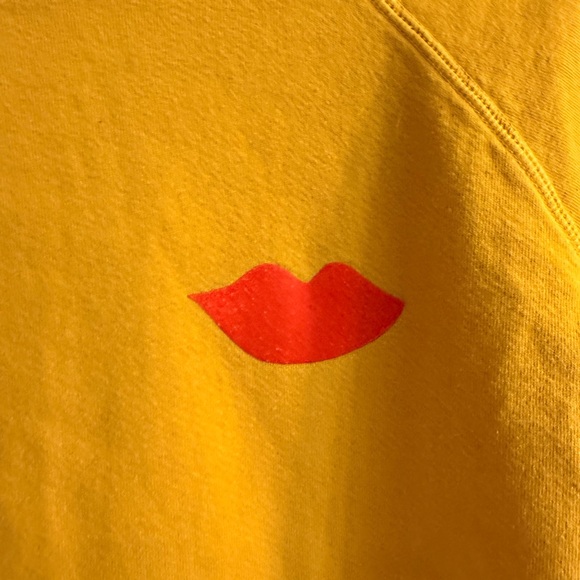 Clare V Sweatshirt with Red Lips size small EUC - Picture 3 of 11